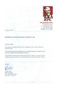 KFC - Outstanding e-telegram service offered by Network Telex